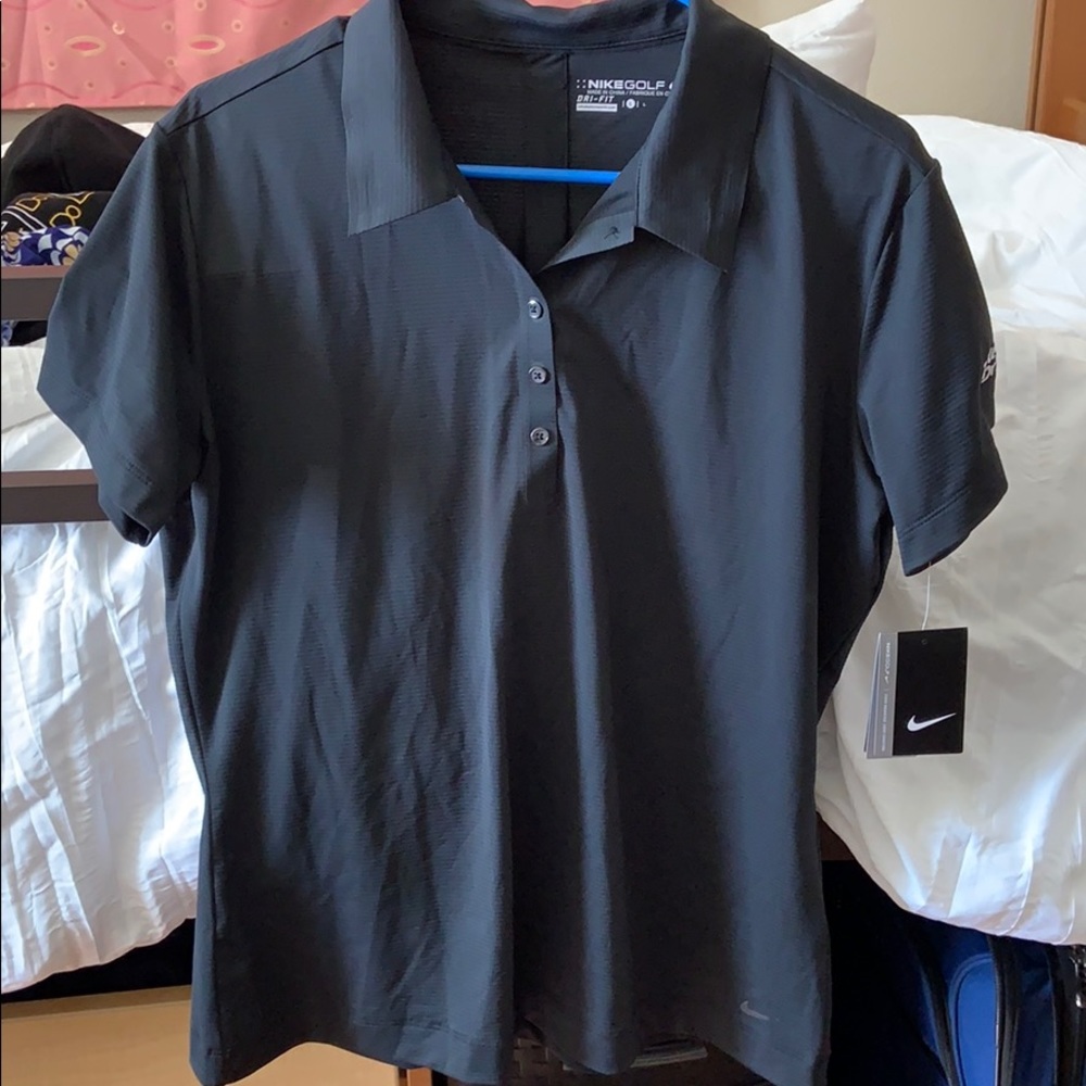black Nike Golf polo